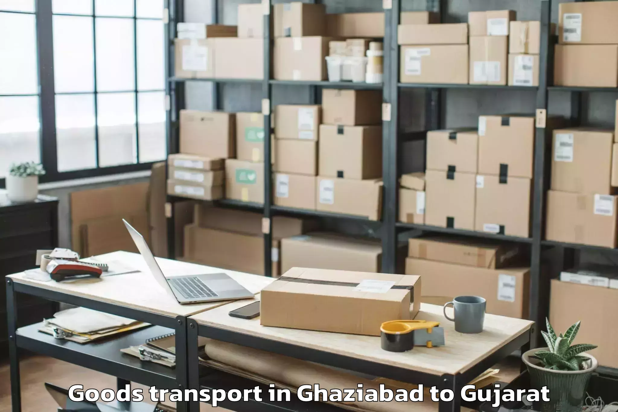 Trusted Ghaziabad to Savar Kundla Goods Transport